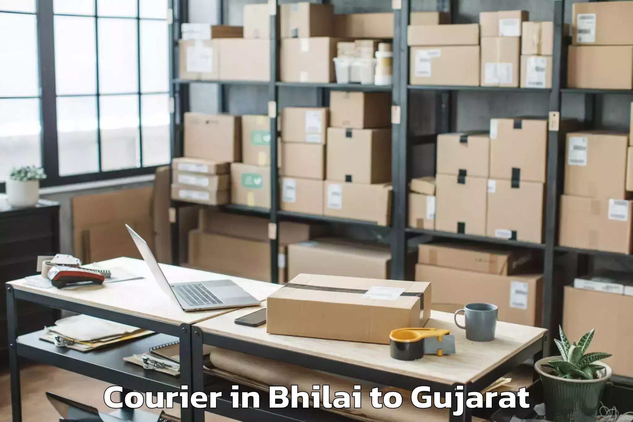 Reliable Bhilai to Kalol Courier